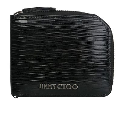Jimmy Choo Croc Effect Card Holder, front view